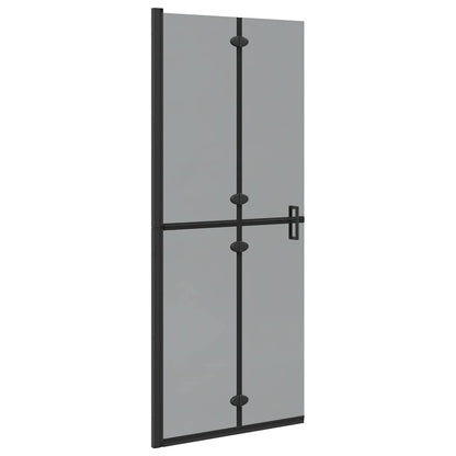 Parete doccia Walk-in Nero e trasparente scuro 80 x 190 cm - homemem39