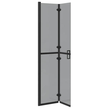 Parete doccia Walk-in Nero e trasparente scuro 80 x 190 cm - homemem39