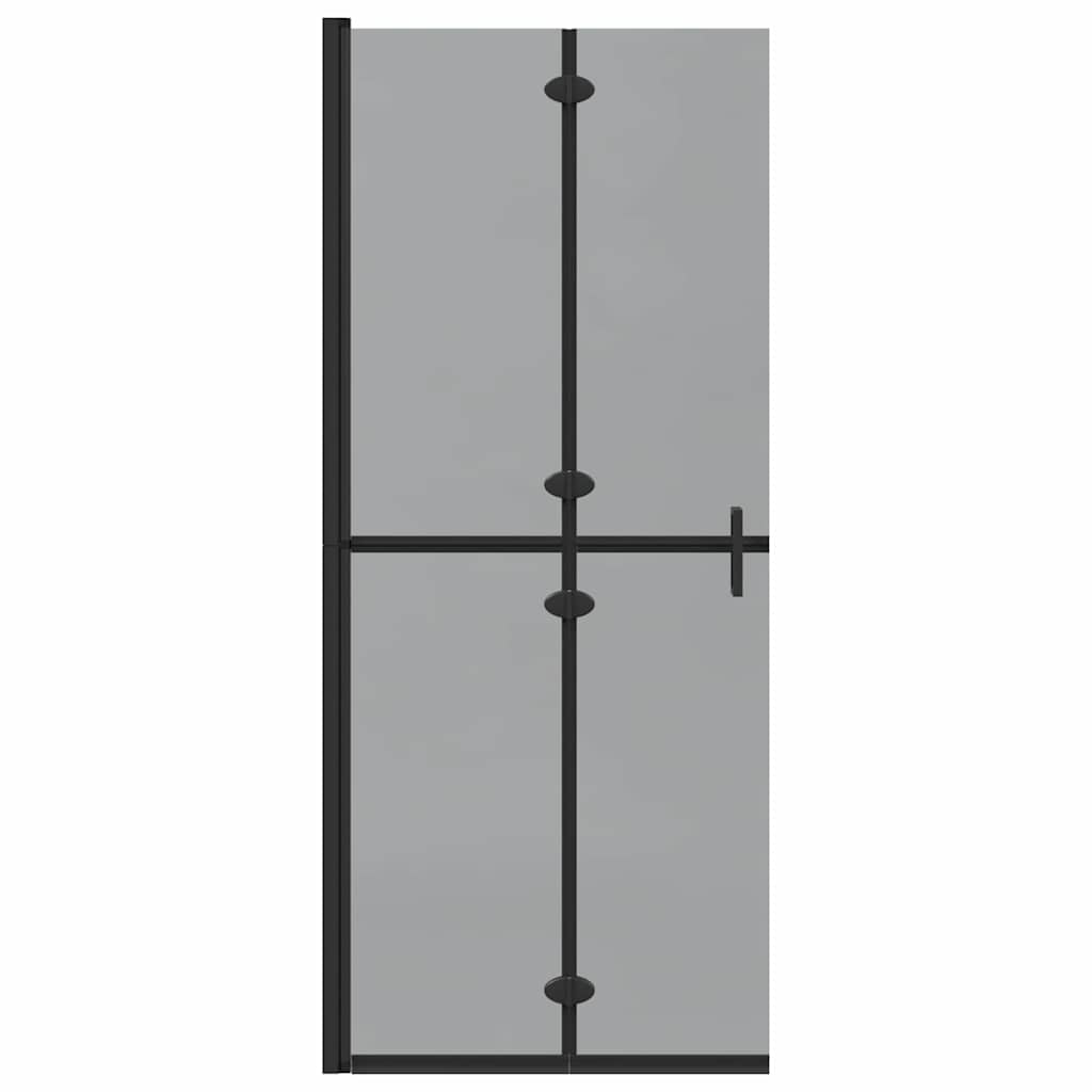Parete doccia Walk-in Nero e trasparente scuro 80 x 190 cm - homemem39
