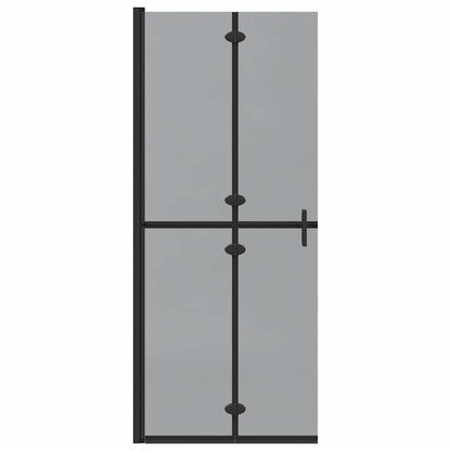 Parete doccia Walk-in Nero e trasparente scuro 80 x 190 cm - homemem39