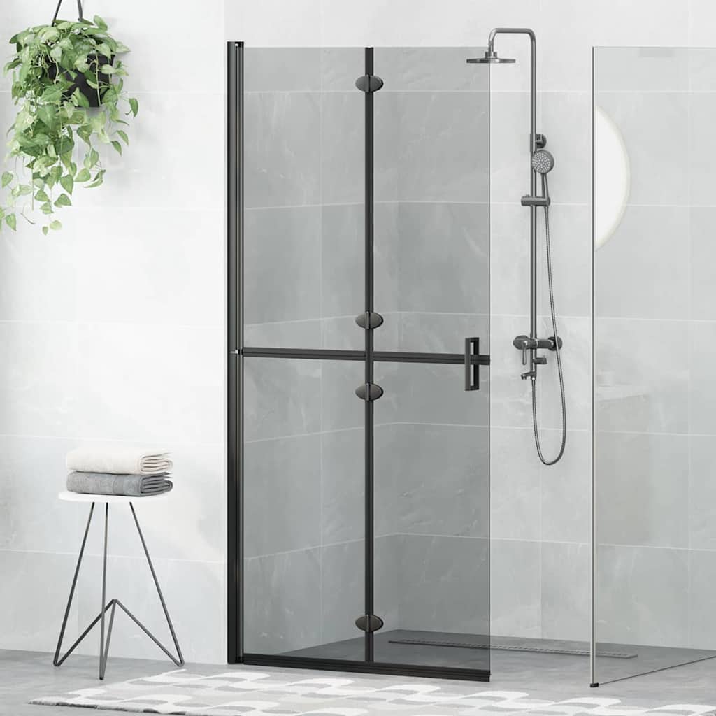 Parete doccia walk-in Nero 90 x 6.5 x 190 cm | homemem39