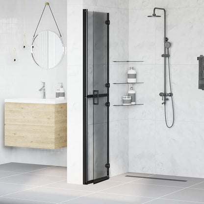 Parete doccia walk-in Nero 90 x 6.5 x 190 cm | homemem39