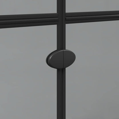 Parete doccia Walk-in Nero e trasparente scuro 100 x 190 cm - homemem39