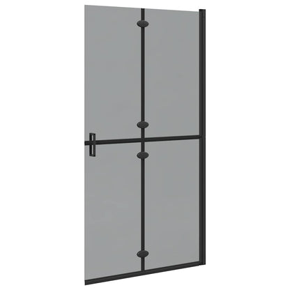 Parete doccia Walk-in Nero e trasparente scuro 100 x 190 cm - homemem39