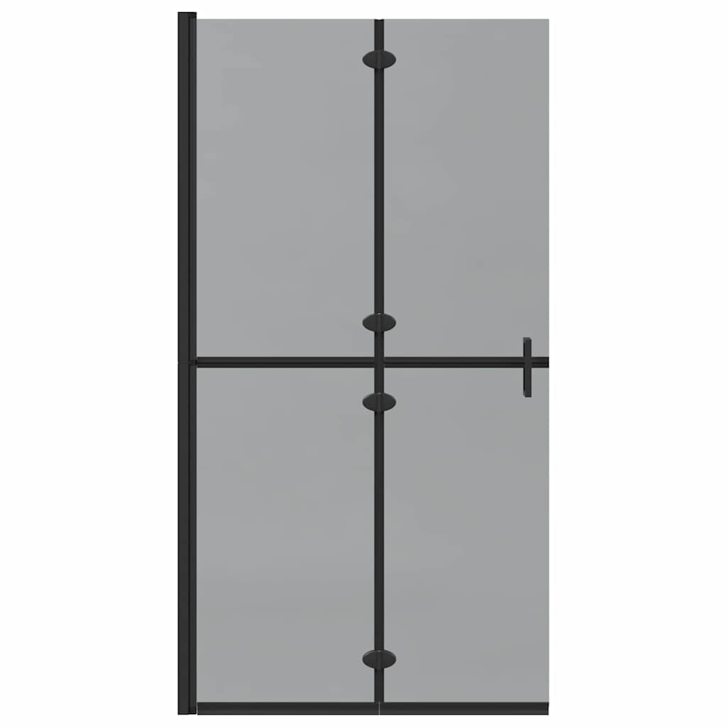 Parete doccia Walk-in Nero e trasparente scuro 100 x 190 cm - homemem39