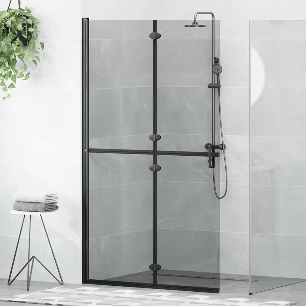 Parete doccia walk-in Nero 110 x 6,5 x 190 cm | homemem39