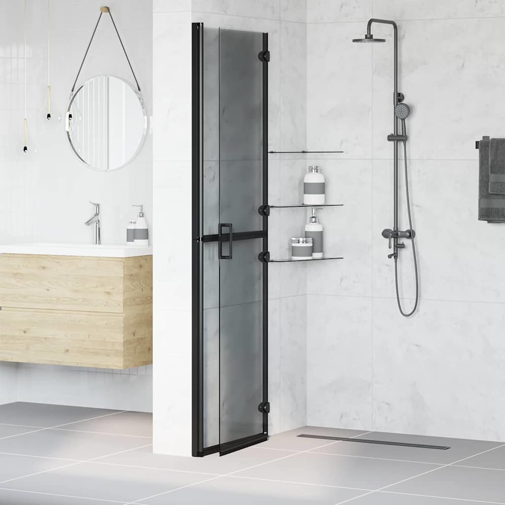 Parete doccia walk-in Nero 110 x 6,5 x 190 cm | homemem39