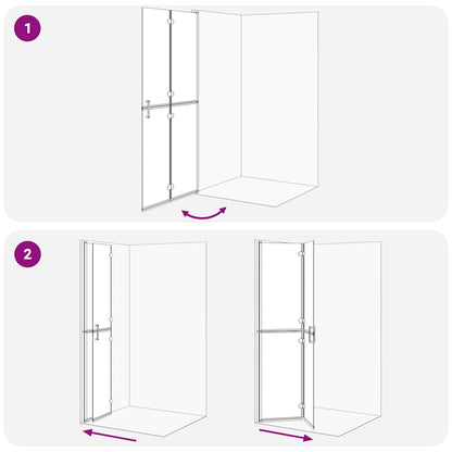 Parete doccia walk-in Oro 90 x 6.5 x 190 cm | homemem39