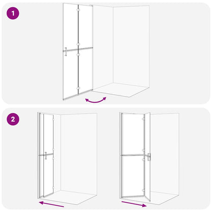 Parete doccia walk-in Oro 100 x 6,5 x 190 cm | homemem39
