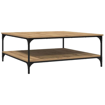 Tavolino da salotto rovere artigianale 100 x 100 x 40 cm