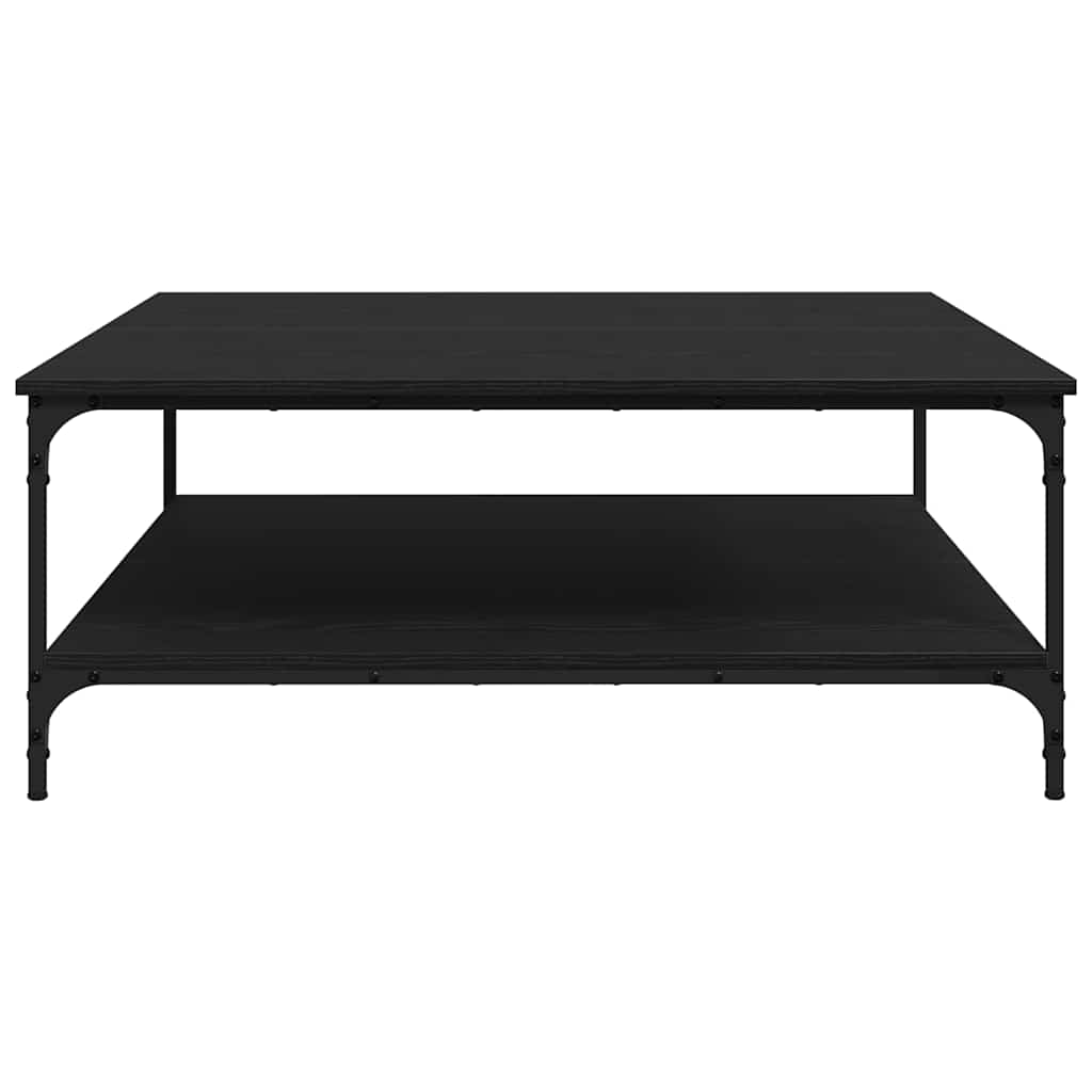 Tavolino da salotto Rovere nero 100 x 100 x 40 cm