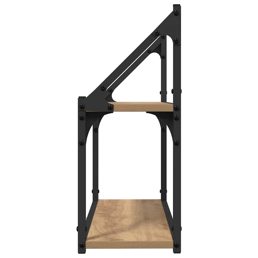 Scaffale da parete A parete rovere artigianale 60 x 21 x 51 cm | homemem39
