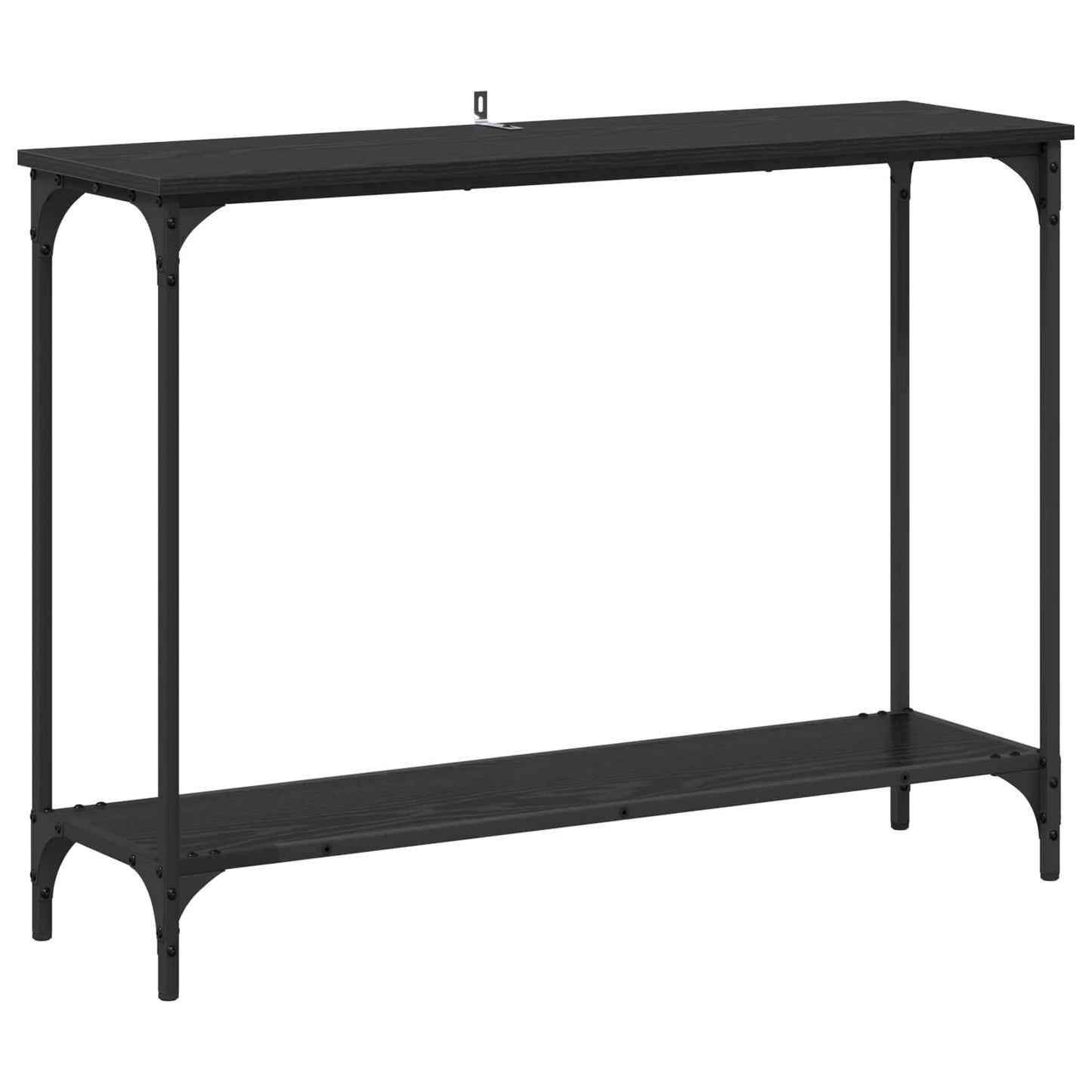 Tavolo consolle con lo scaffale Rovere nero 101 x 30.5 x 75 cm | homemem39