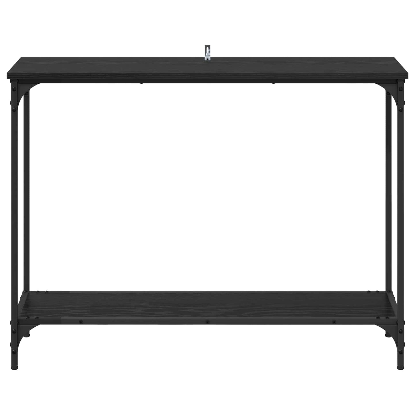 Tavolo consolle con lo scaffale Rovere nero 101 x 30.5 x 75 cm | homemem39