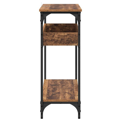 Tavolo consolle con lo scaffale Legno vecchio 100 x 29 x 75 cm