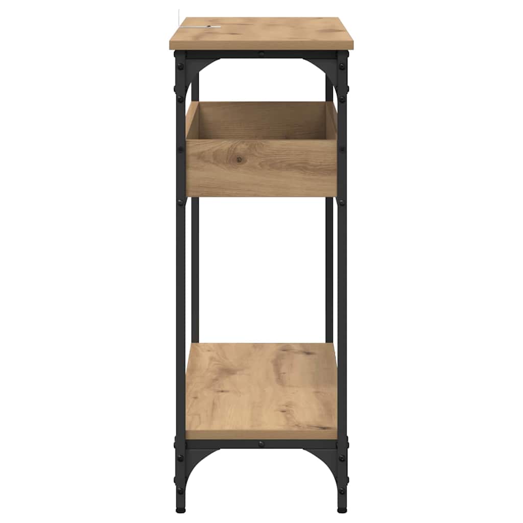 Tavolo consolle rovere artigianale 100 x 29 x 75 cm