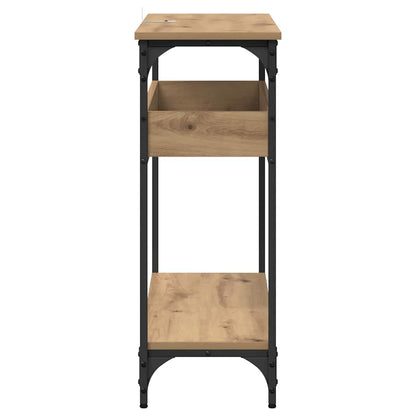 Tavolo consolle rovere artigianale 100 x 29 x 75 cm