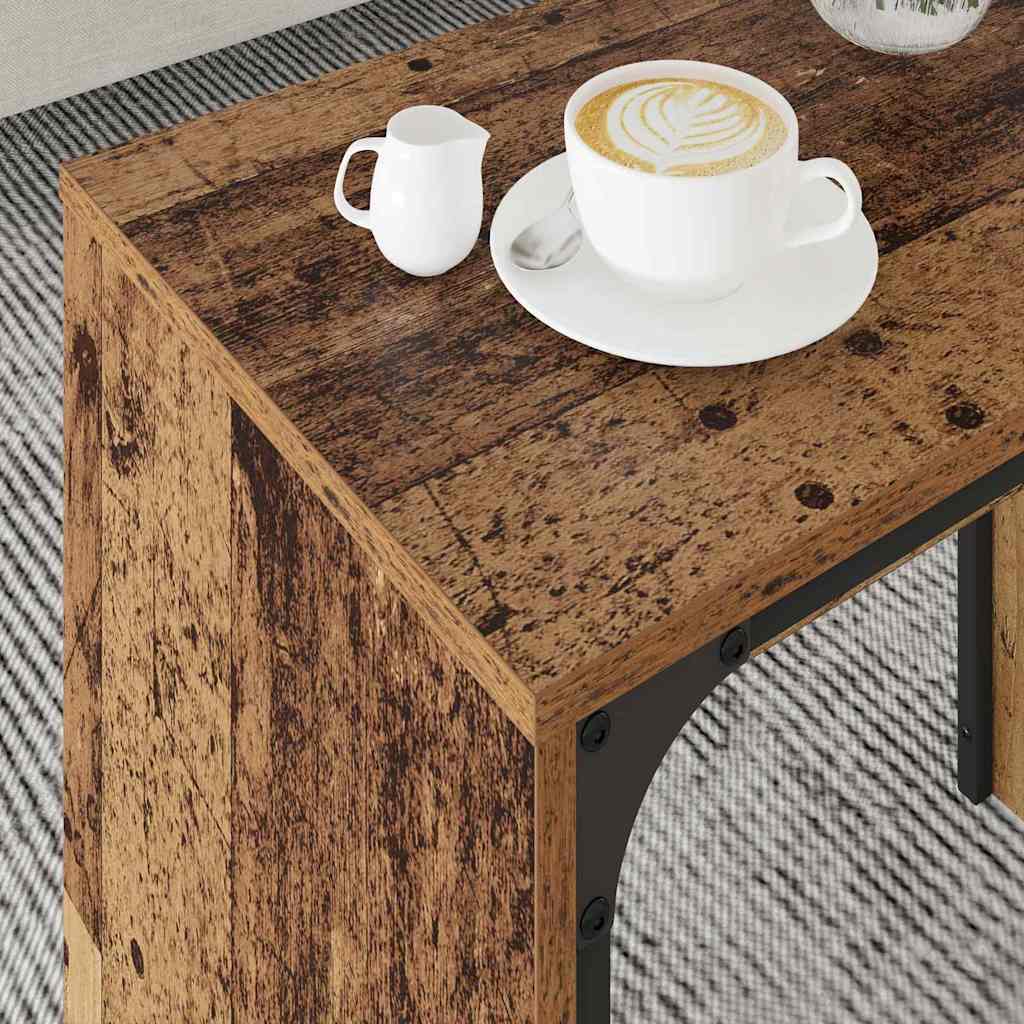 Tavolino da salotto 3 pcs Legno vecchio Legno multistrato | homemem39