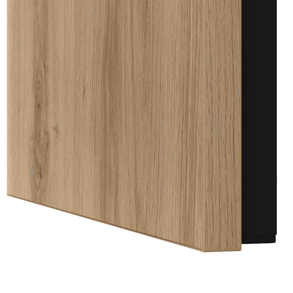 Tavolino da salotto 3 pcs Rovere artigianale Legno multistrato