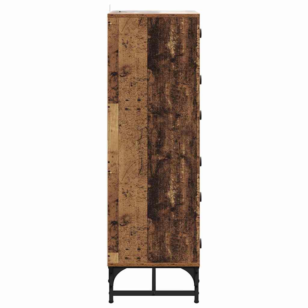 Credenza Legno vecchio 35 x 37 x 117 cm