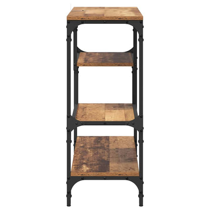 Tavolo consolle con lo scaffale Legno vecchio 100 x 30 x 75 cm