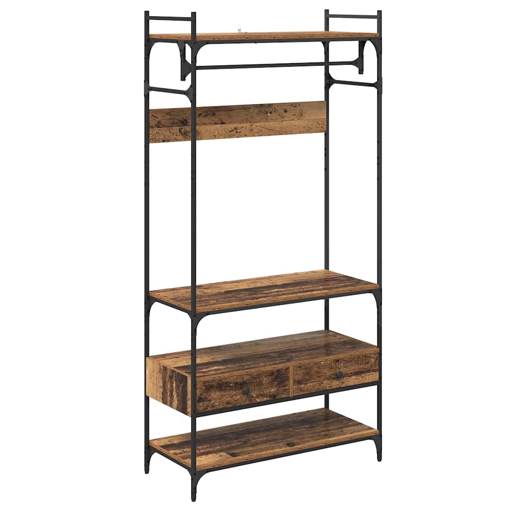 Guardaroba Legno vecchio 89 x 39 x 184.5 cm Legno multistrato