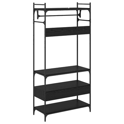 Guardaroba Rovere nero 89 x 39 x 184.5 cm Legno multistrato | homemem39
