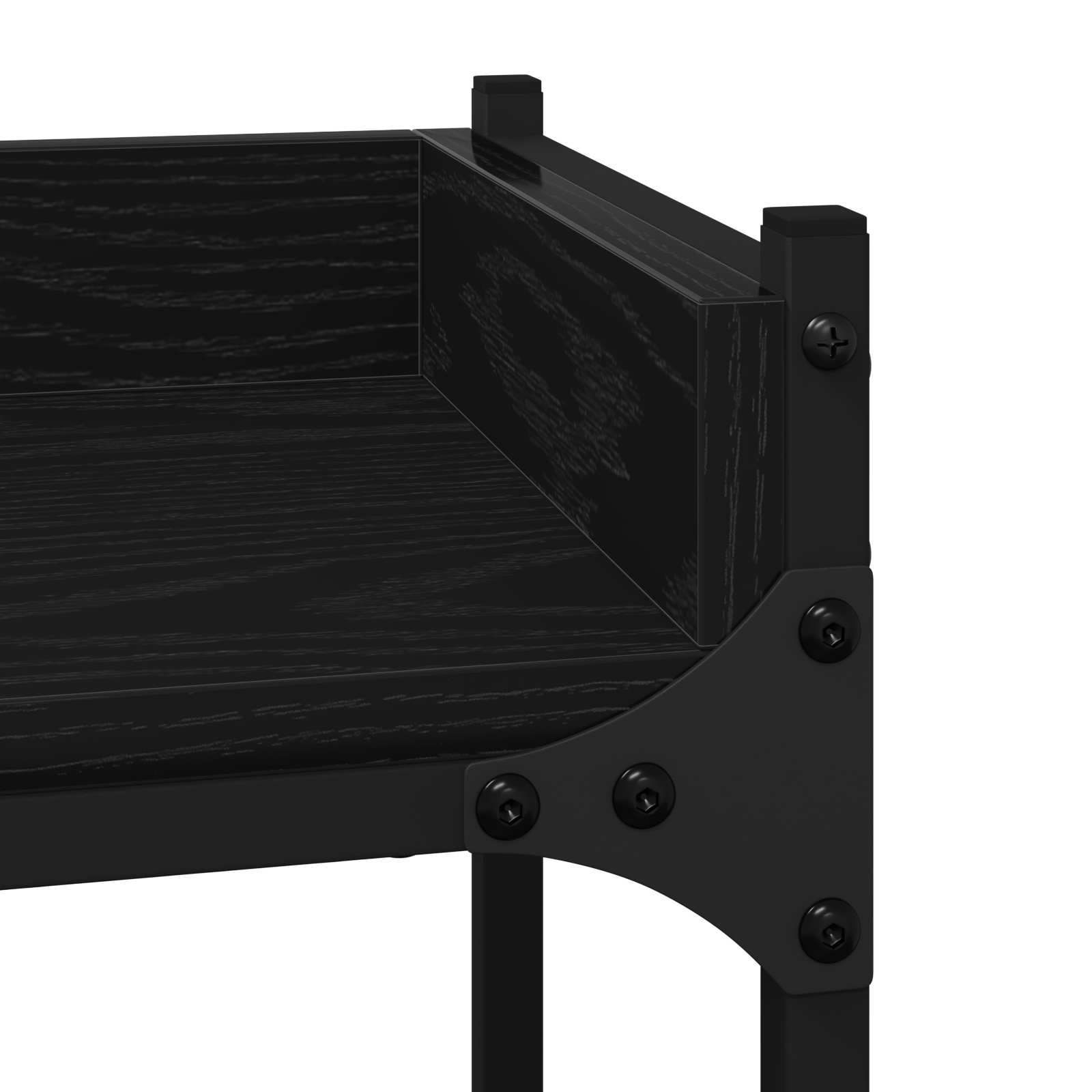 Mensola per lavatrice Rovere Nero 67 x 25 x 163 cm | homemem39