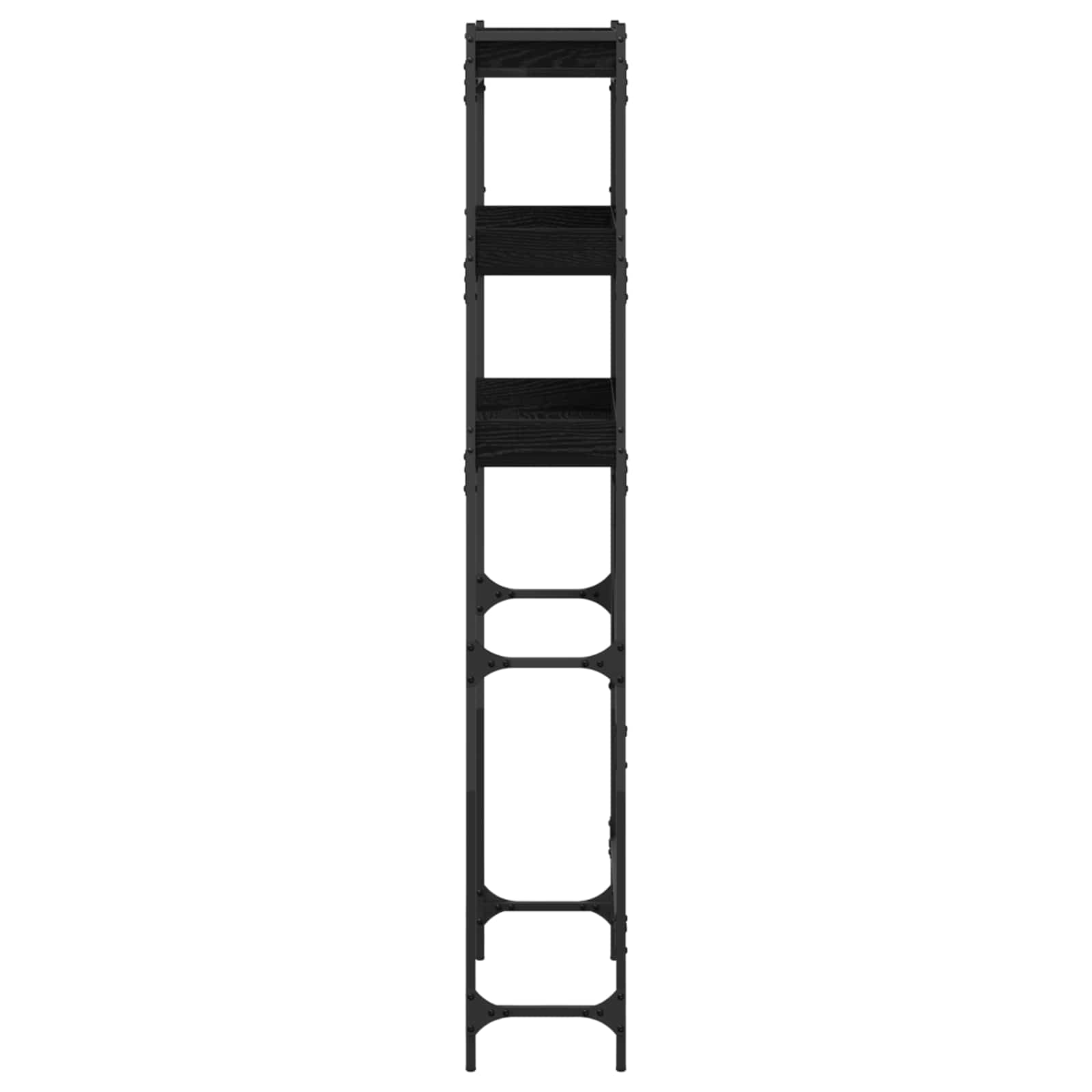 Mensola per lavatrice Rovere Nero 67 x 25 x 163 cm | homemem39