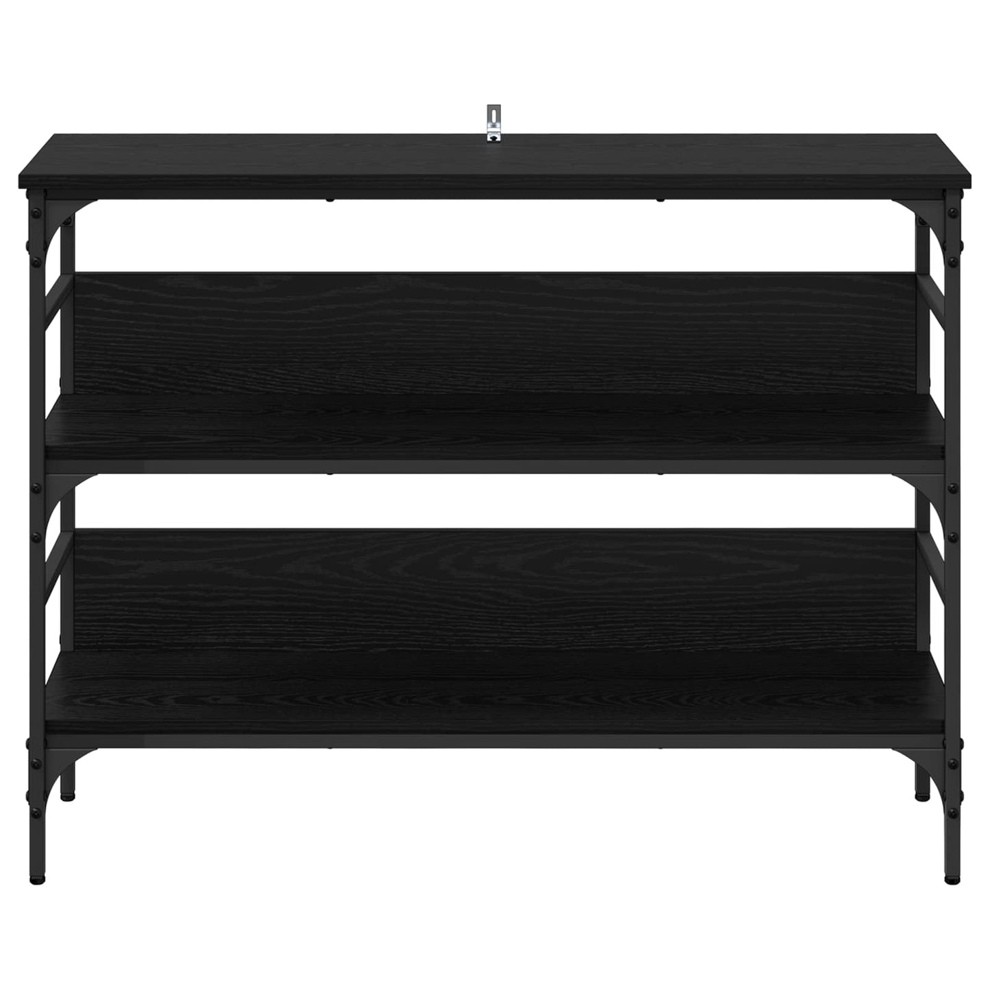 Tavolo consolle Rovere nero 100 x 32 x 75 cm Legno multistrato | homemem39