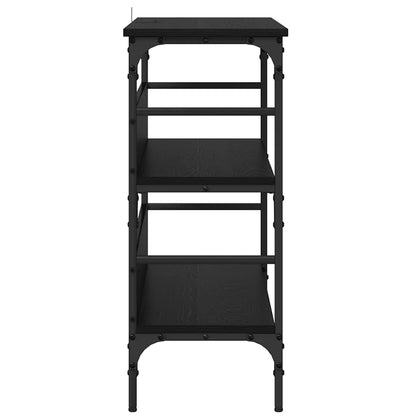 Tavolo consolle Rovere nero 100 x 32 x 75 cm Legno multistrato