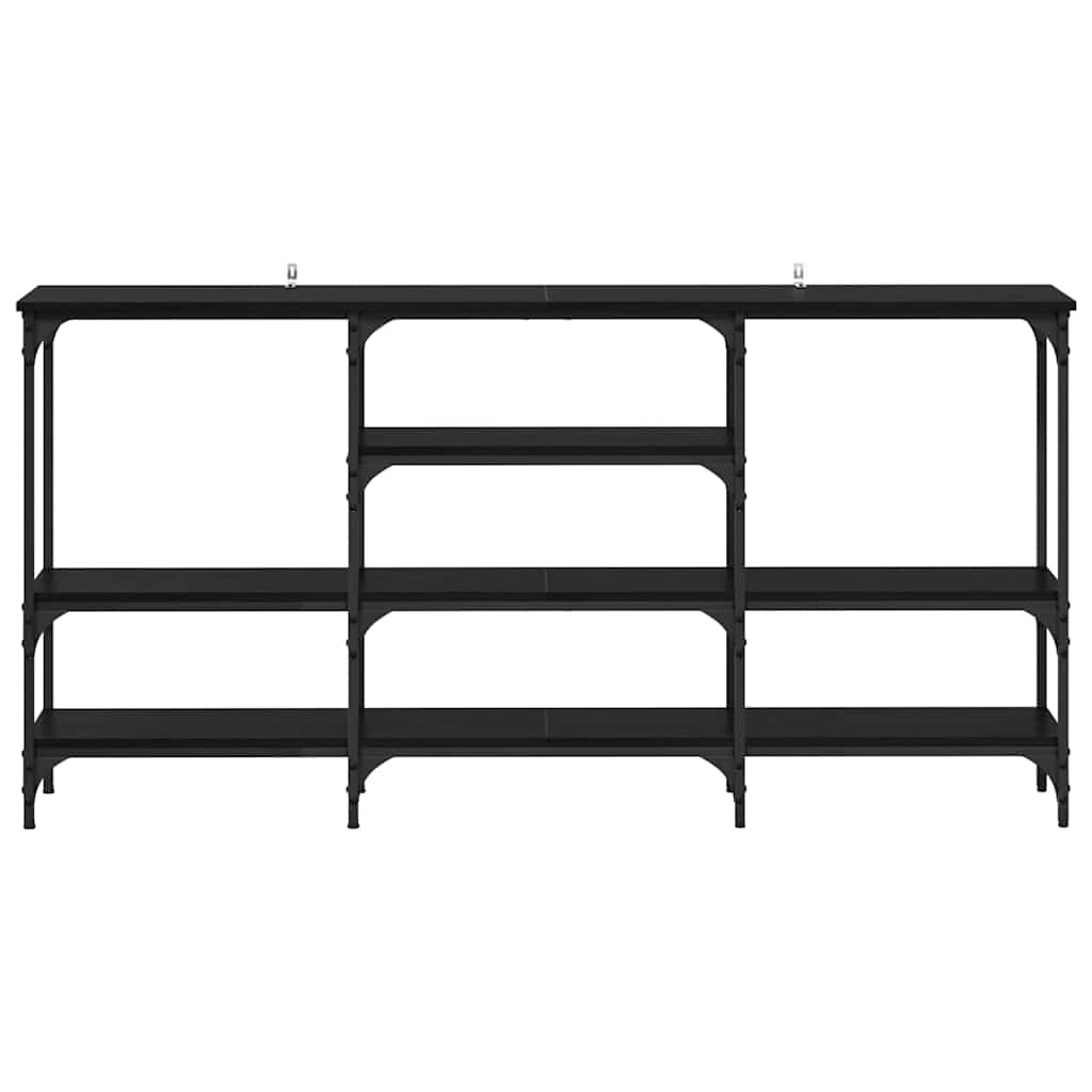Tavolo consolle Rovere nero 160 x 29 x 80 cm Legno multistrato