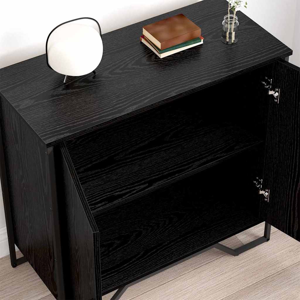 Credenza Rovere Nero 78 x 35 x 74.5 cm