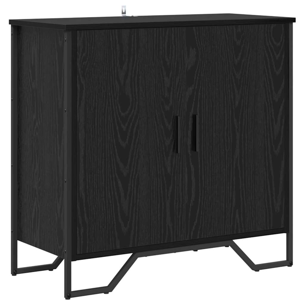 Credenza Rovere Nero 78 x 35 x 74.5 cm