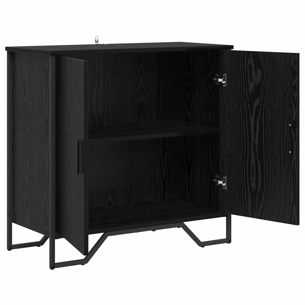 Credenza Rovere Nero 78 x 35 x 74.5 cm