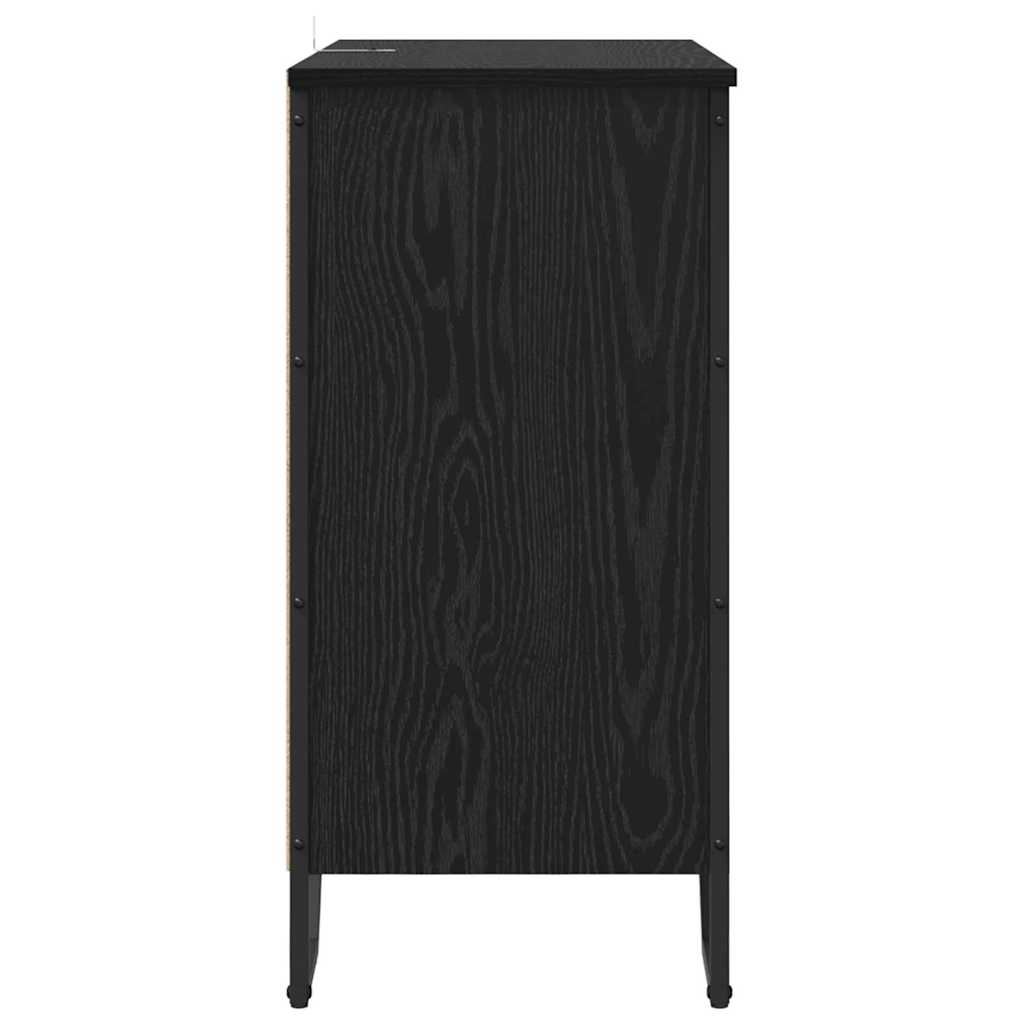 Credenza Rovere Nero 78 x 35 x 74.5 cm