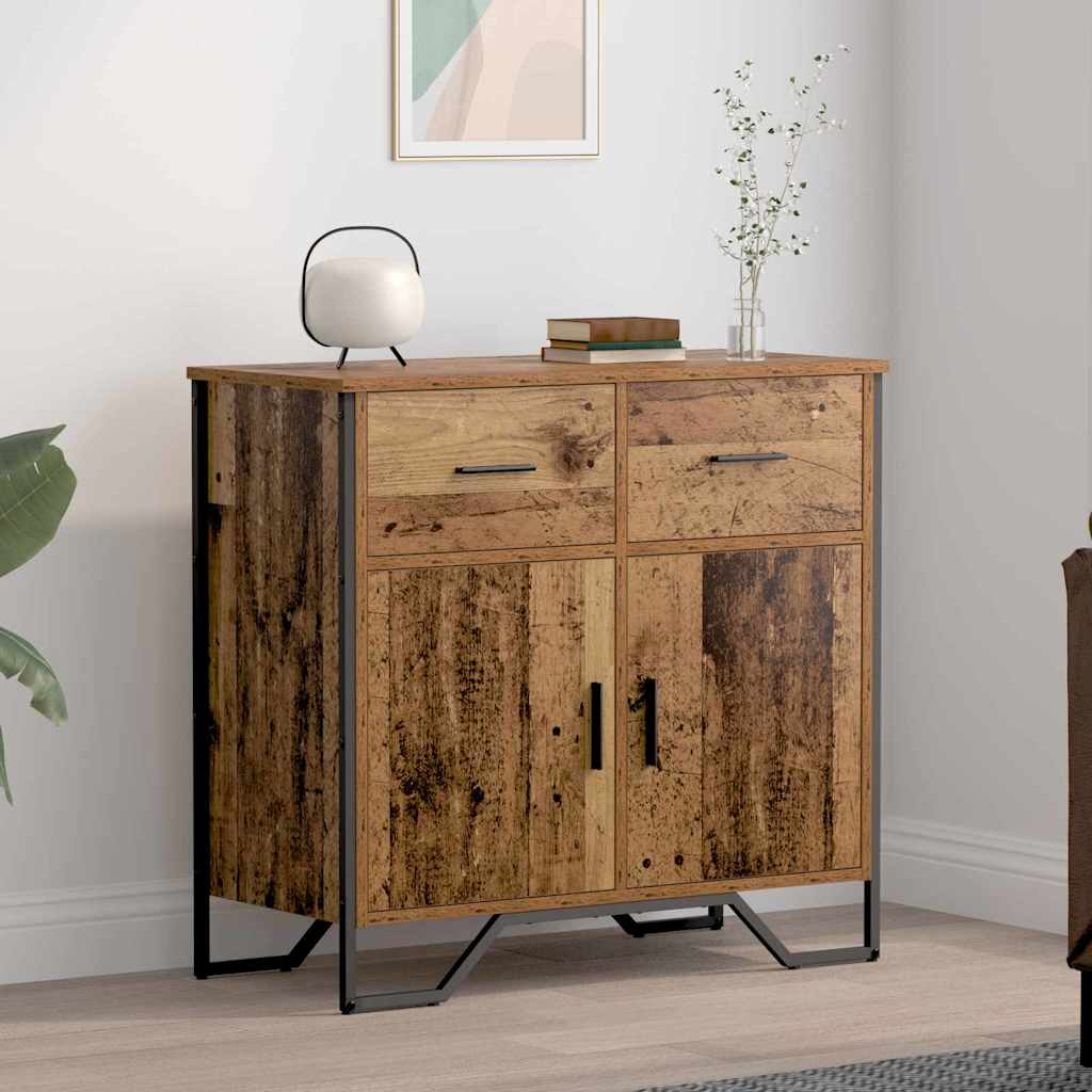 Credenza con cassetto Legno vecchio 79,5 x 35,5 x 74,5 cm