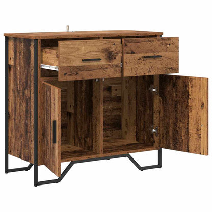 Credenza con cassetto Legno vecchio 79,5 x 35,5 x 74,5 cm