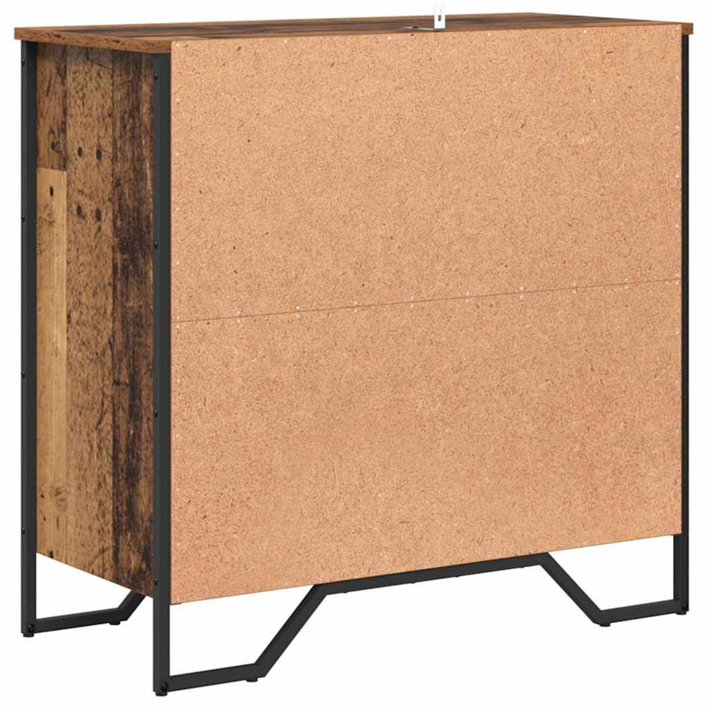 Credenza con cassetto Legno vecchio 79,5 x 35,5 x 74,5 cm