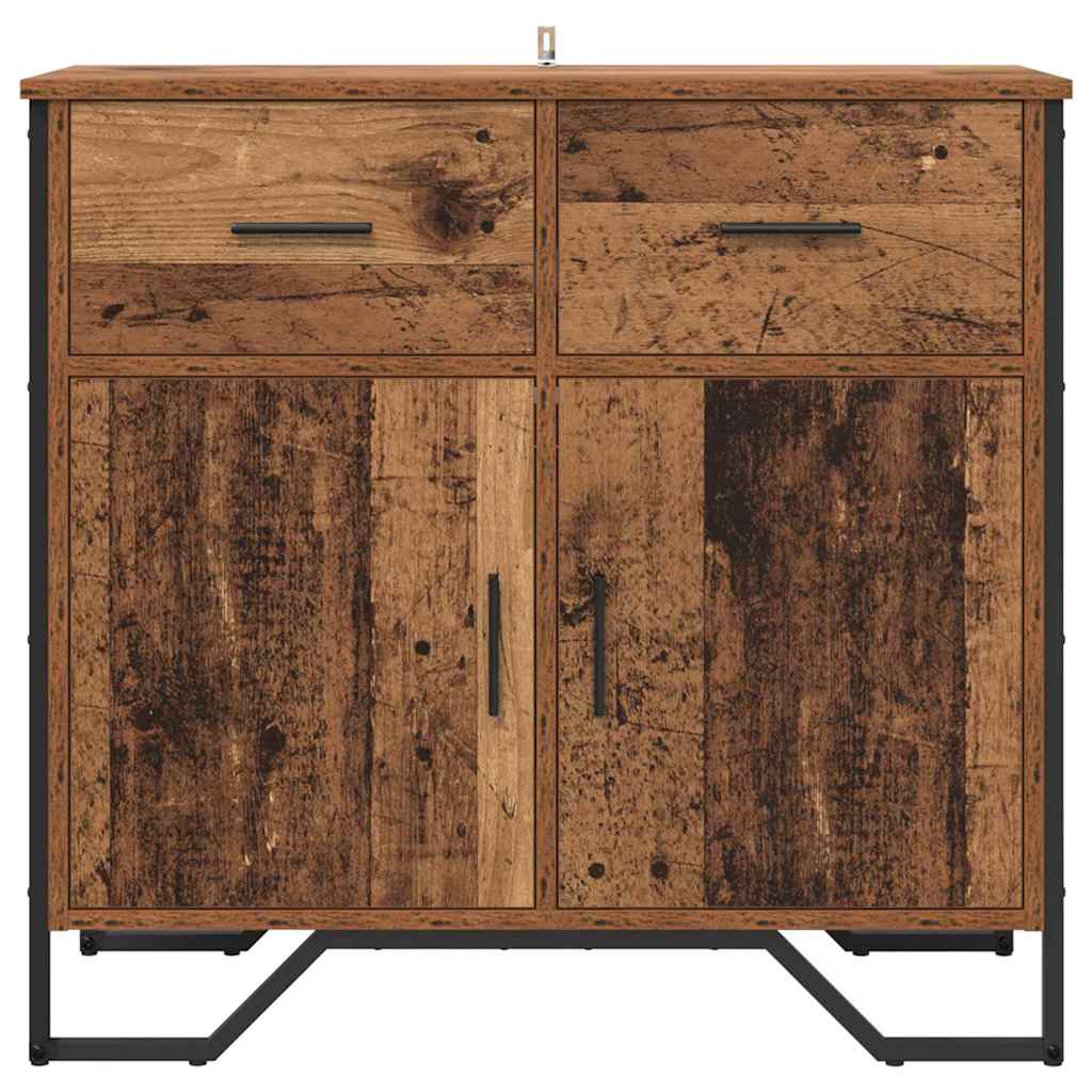 Credenza con cassetto Legno vecchio 79,5 x 35,5 x 74,5 cm