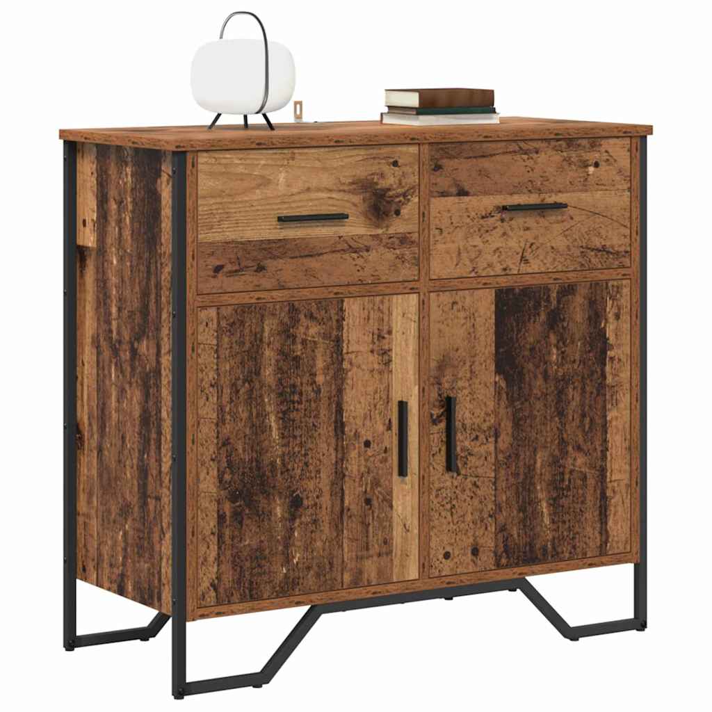 Credenza con cassetto Legno vecchio 79,5 x 35,5 x 74,5 cm