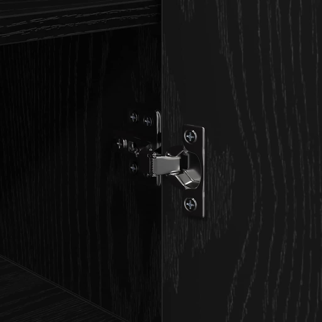 Credenza Rovere Nero 35,5 x 35 x 76 cm