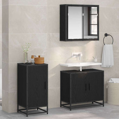 Credenza Rovere Nero 35,5 x 35 x 76 cm