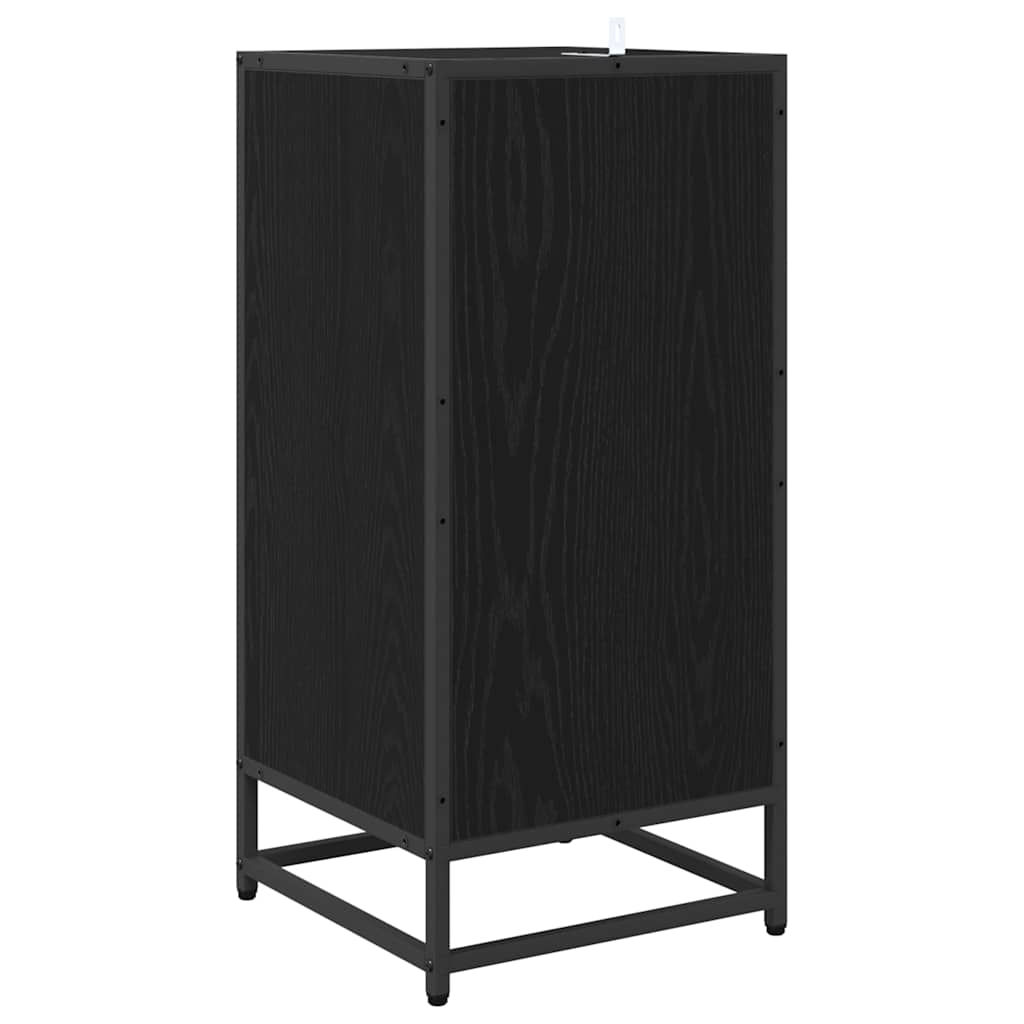 Credenza Rovere Nero 35,5 x 35 x 76 cm