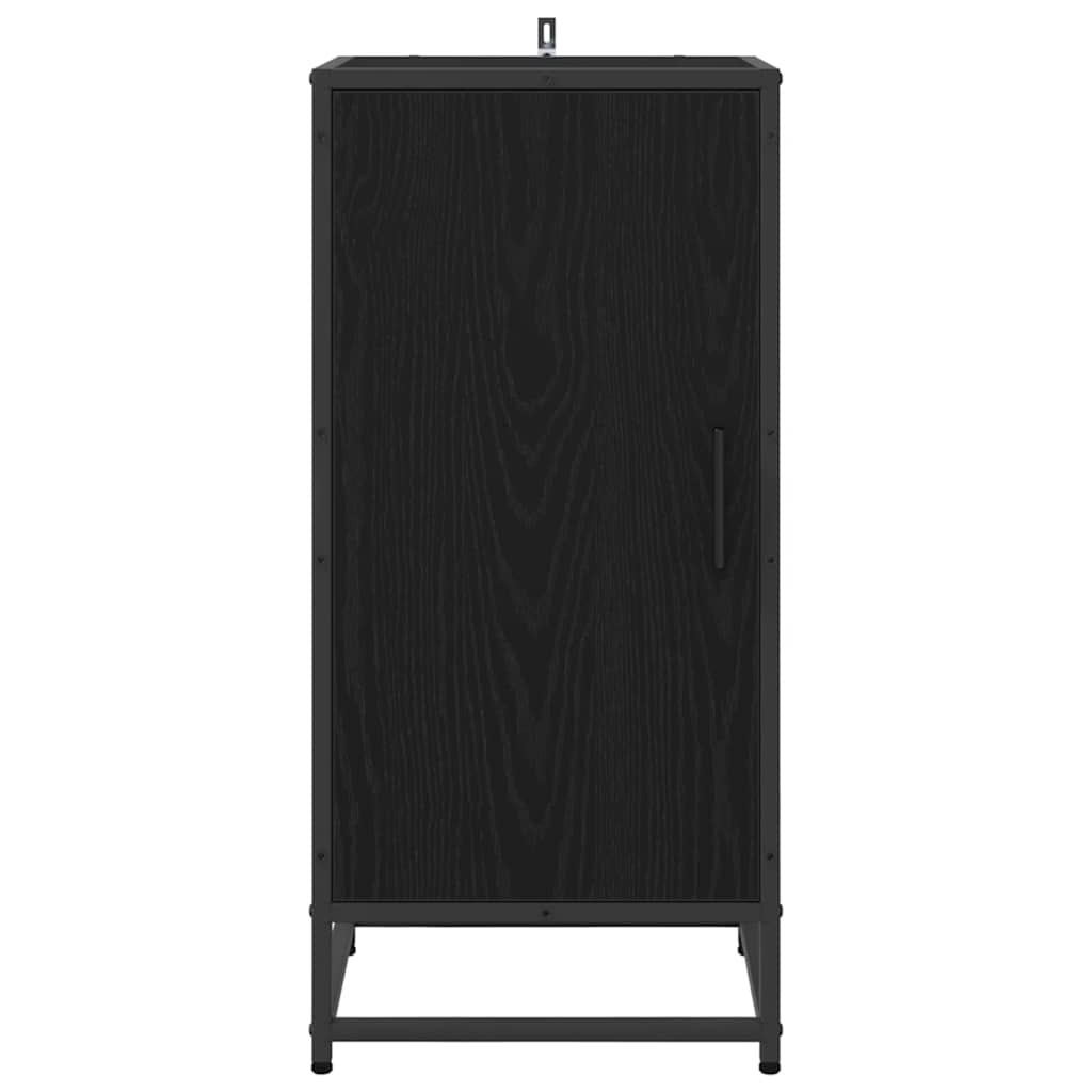 Credenza Rovere Nero 35,5 x 35 x 76 cm
