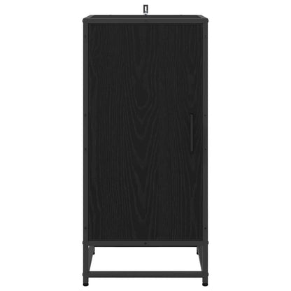 Credenza Rovere Nero 35,5 x 35 x 76 cm