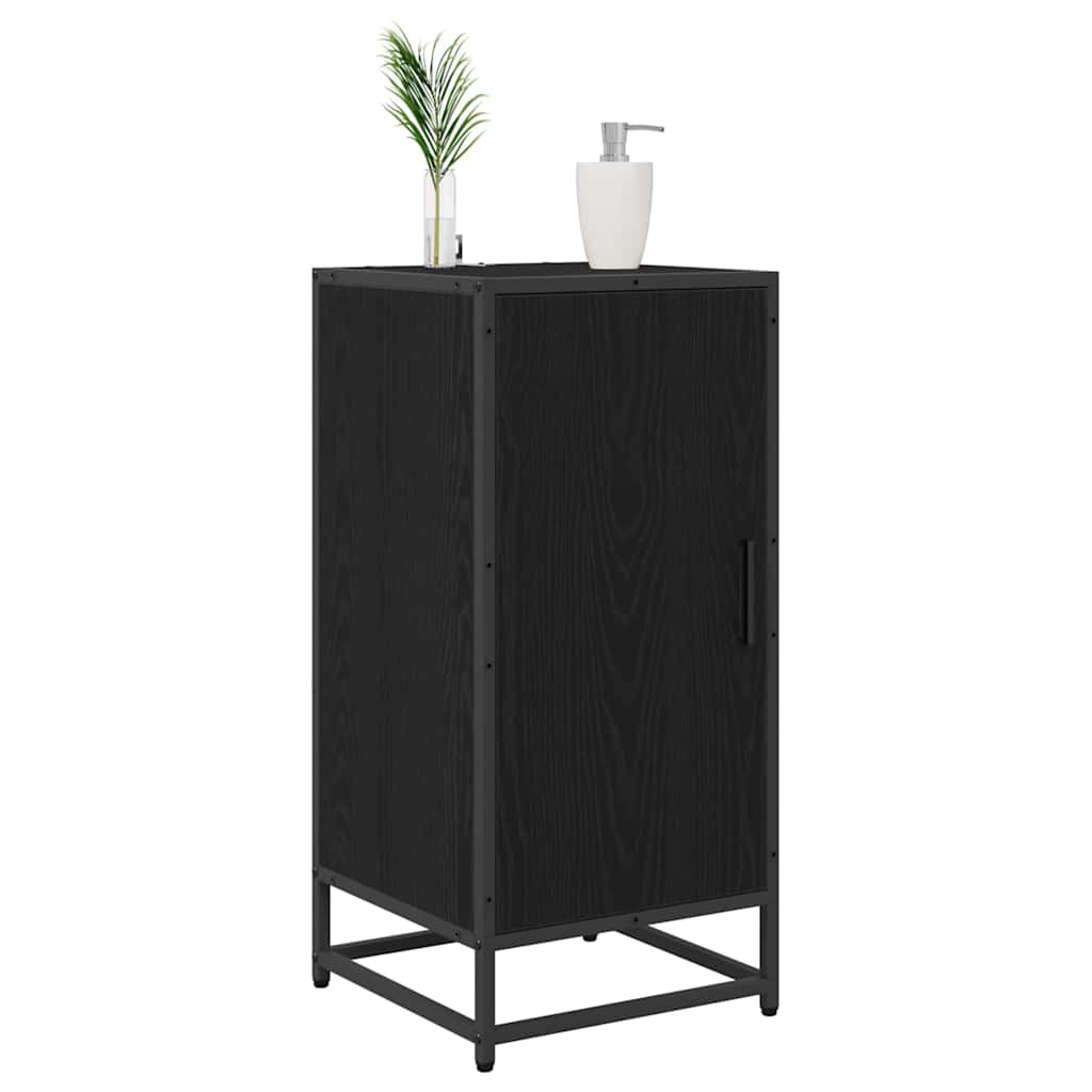 Credenza Rovere Nero 35,5 x 35 x 76 cm