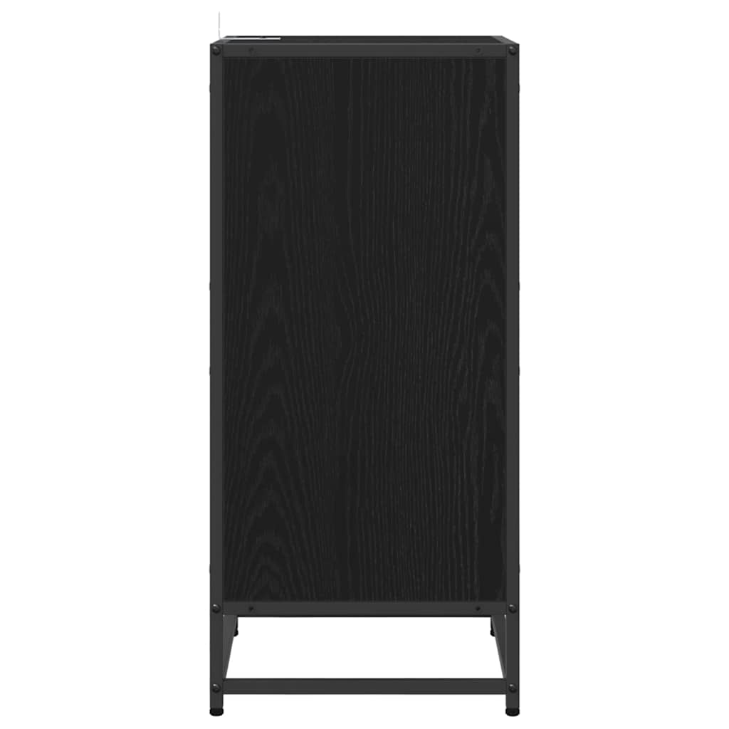 Credenza Rovere Nero 35,5 x 35 x 76 cm