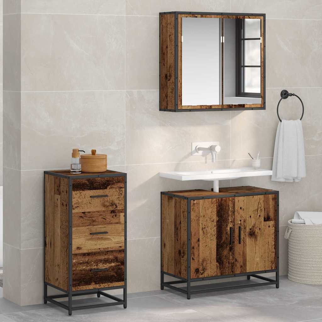 Credenza Legno vecchio 35.5 x 35 x 76 cm