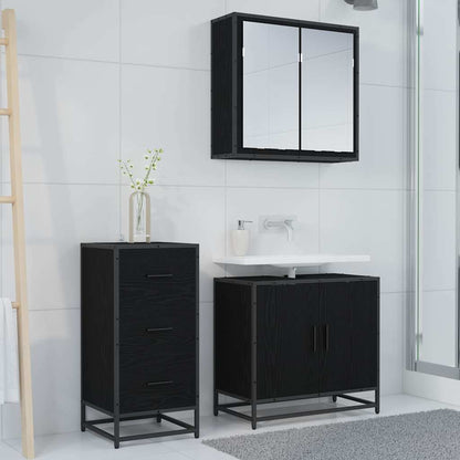 Credenza Rovere Nero 35.5 x 35 x 76 cm